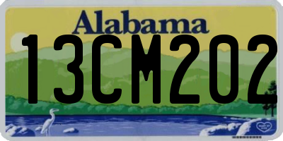 AL license plate 13CM202