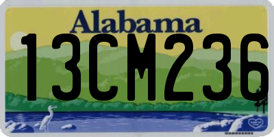 AL license plate 13CM236