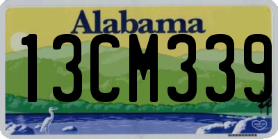 AL license plate 13CM339