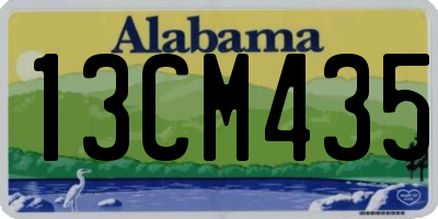 AL license plate 13CM435