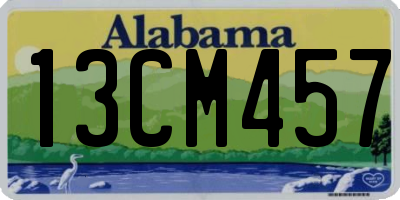 AL license plate 13CM457