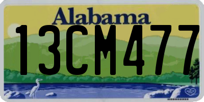 AL license plate 13CM477