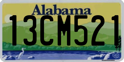AL license plate 13CM521