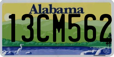 AL license plate 13CM562