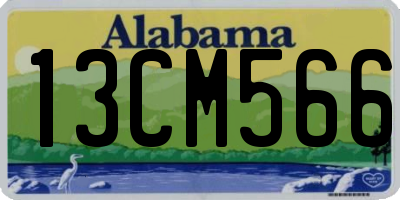 AL license plate 13CM566