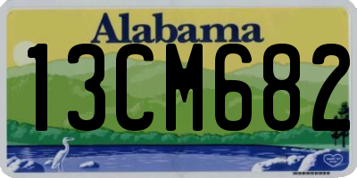 AL license plate 13CM682