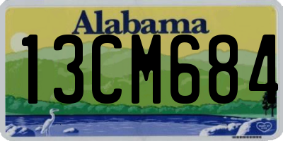 AL license plate 13CM684