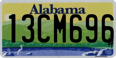 AL license plate 13CM696