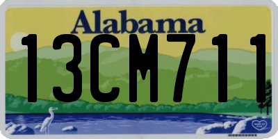 AL license plate 13CM711