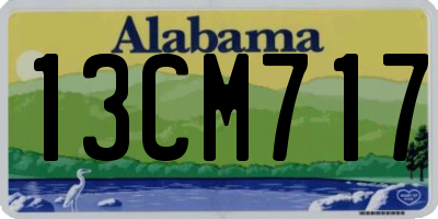AL license plate 13CM717