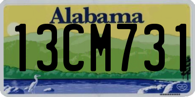 AL license plate 13CM731