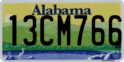 AL license plate 13CM766