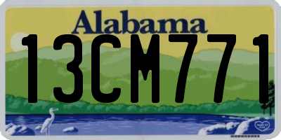 AL license plate 13CM771