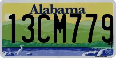 AL license plate 13CM779