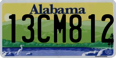 AL license plate 13CM812