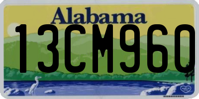 AL license plate 13CM960
