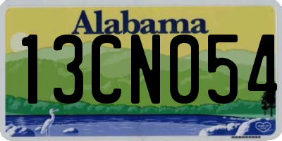 AL license plate 13CN054