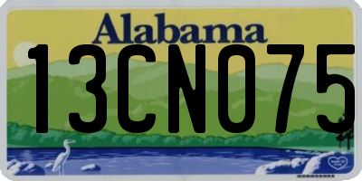 AL license plate 13CN075