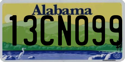 AL license plate 13CN099