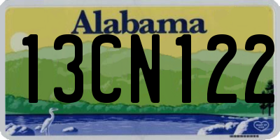 AL license plate 13CN122