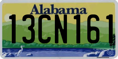 AL license plate 13CN161