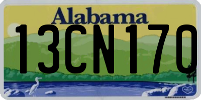 AL license plate 13CN170