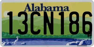 AL license plate 13CN186