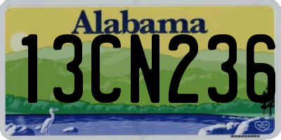 AL license plate 13CN236