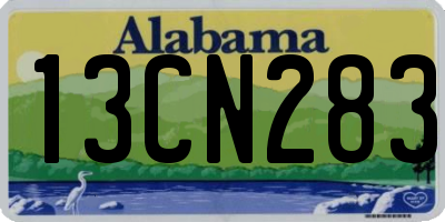 AL license plate 13CN283