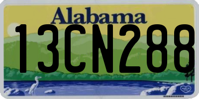 AL license plate 13CN288