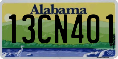 AL license plate 13CN401
