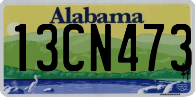 AL license plate 13CN473