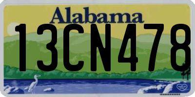 AL license plate 13CN478