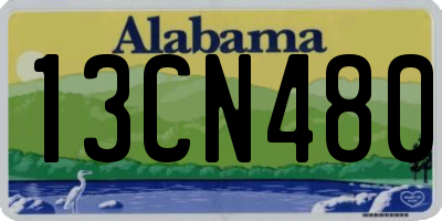 AL license plate 13CN480