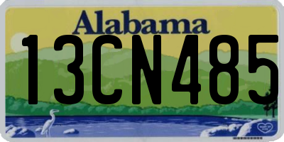 AL license plate 13CN485