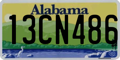 AL license plate 13CN486