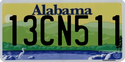 AL license plate 13CN511