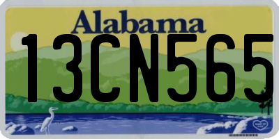 AL license plate 13CN565