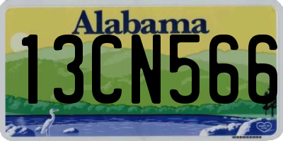 AL license plate 13CN566