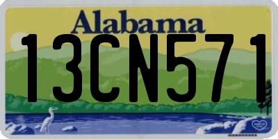 AL license plate 13CN571