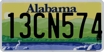 AL license plate 13CN574