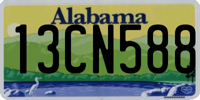 AL license plate 13CN588