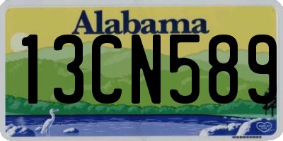 AL license plate 13CN589