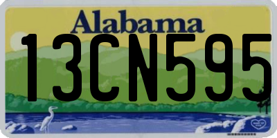 AL license plate 13CN595