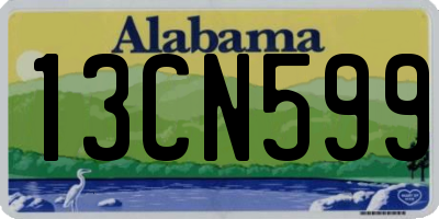 AL license plate 13CN599