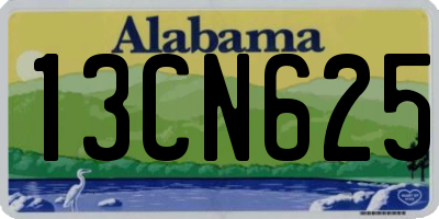 AL license plate 13CN625