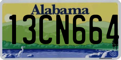 AL license plate 13CN664