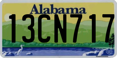 AL license plate 13CN717