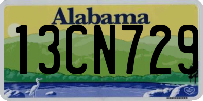AL license plate 13CN729