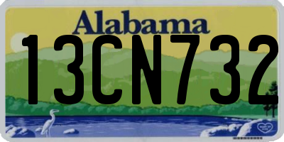 AL license plate 13CN732